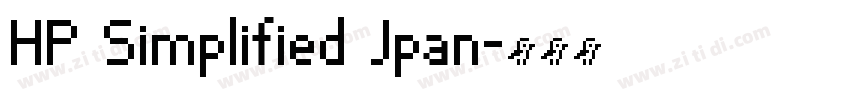 HP Simplified Jpan字体转换